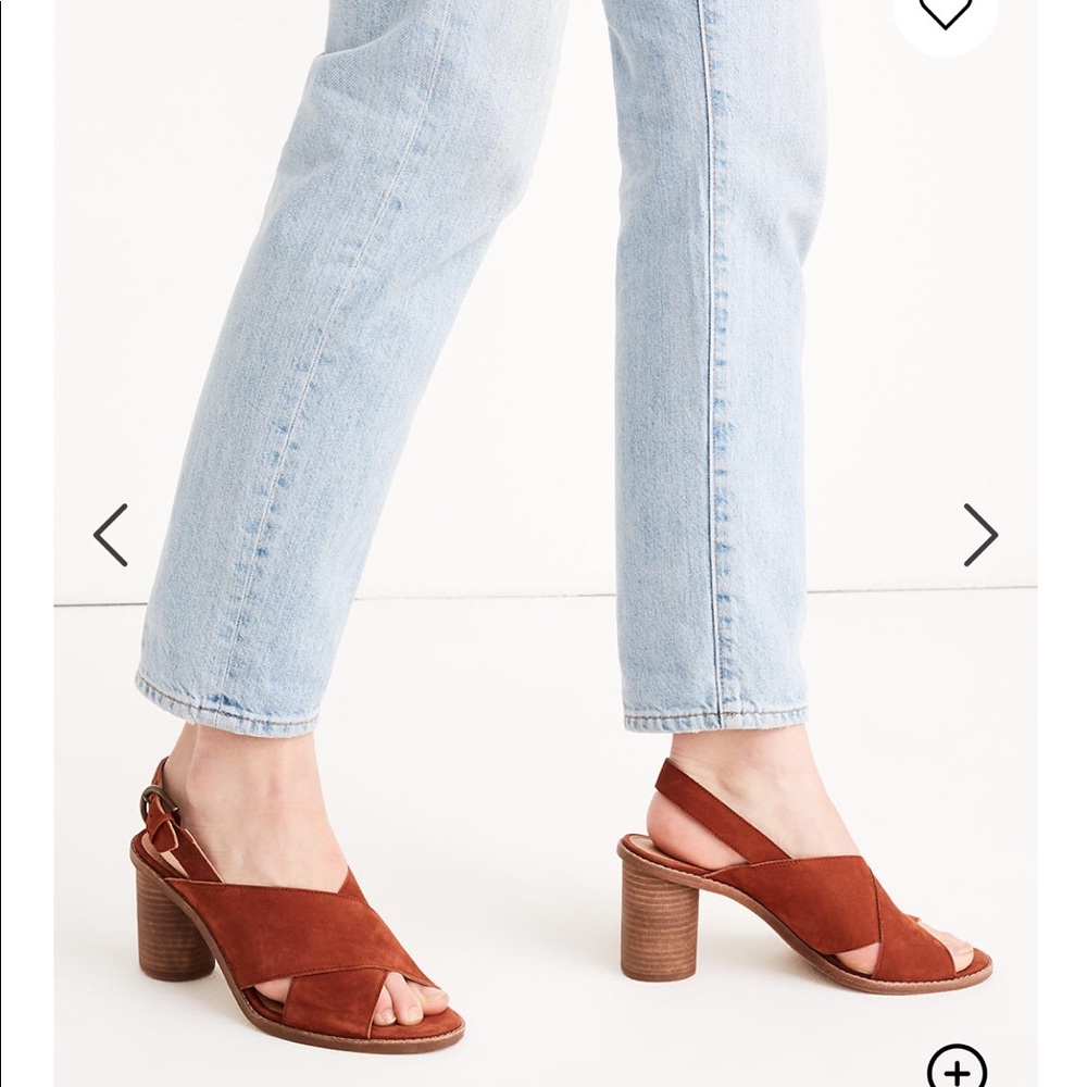 Crisscross high heel sandal from Madewell.